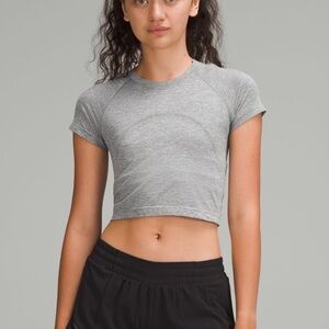 Lululemon Swiftly Tech Cropped Short Sleeve 2.0